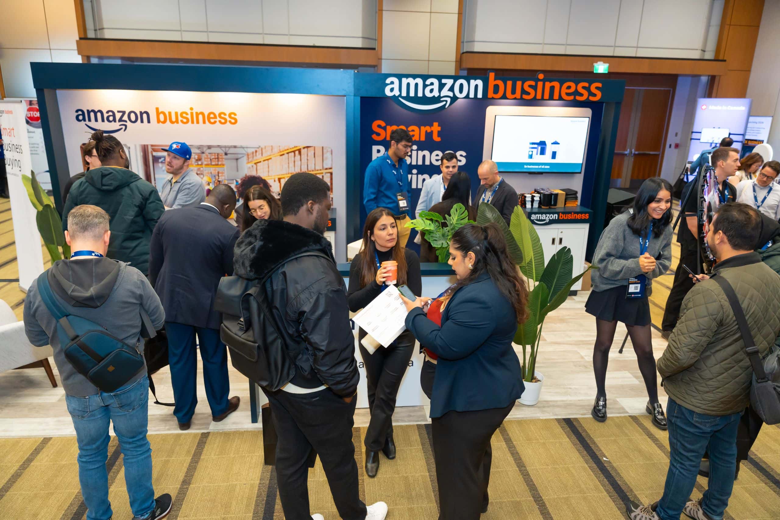 Exhibitors on the Summit tradeshow floor
