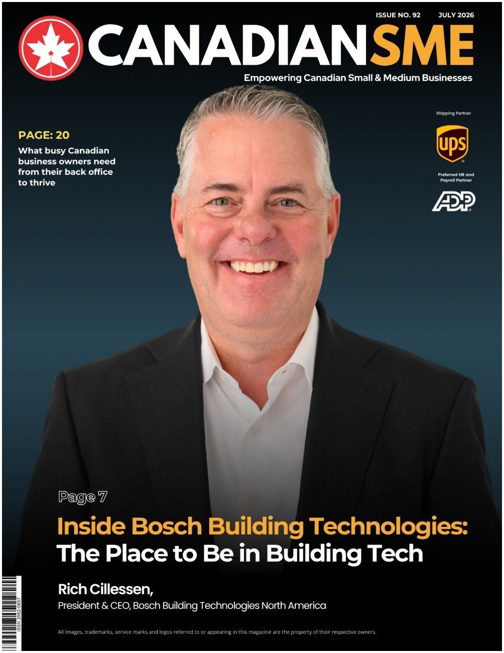 CanadianSME Small Business Magazine, July 2026 cover